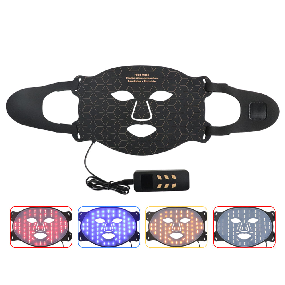 Black LED Face Mask | 4 Colour Light Modes