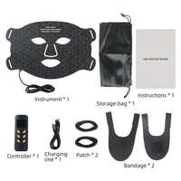 Black LED Face Mask | 4 Colour Light Modes