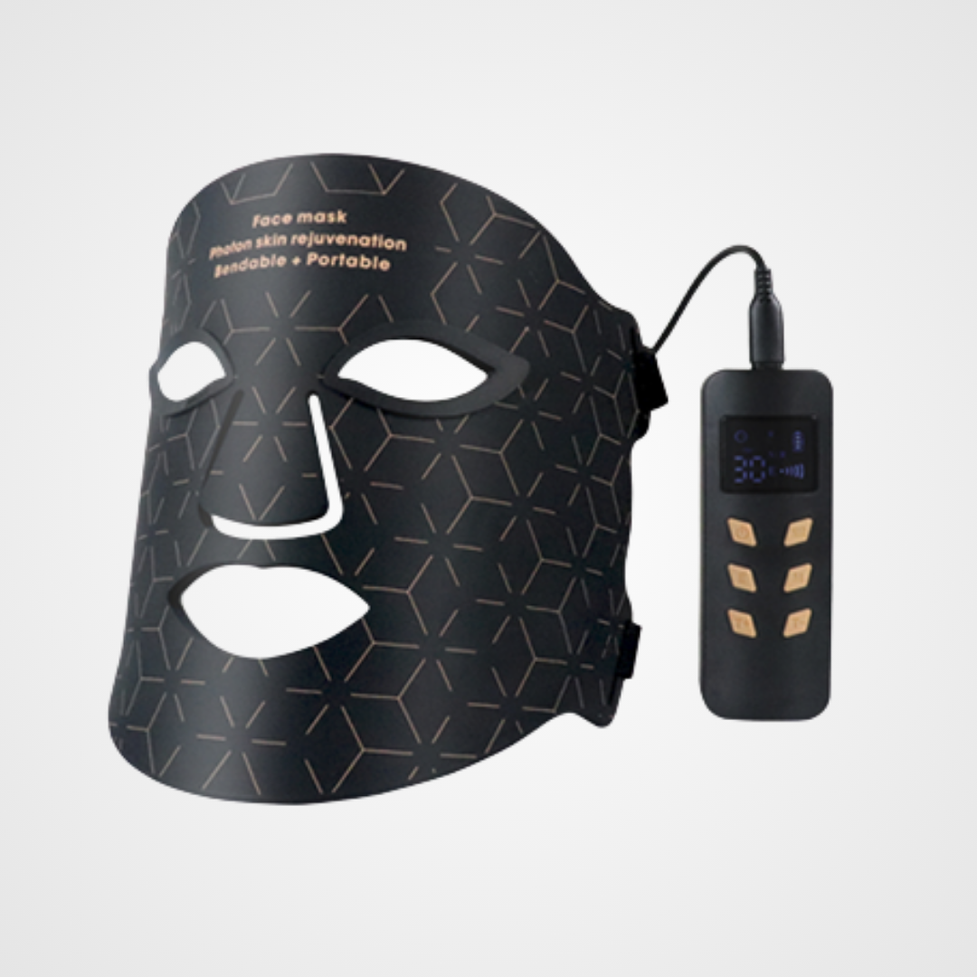 Black LED Face Mask | 4 Colour Light Modes